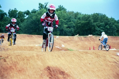 Kody on his cruiser at Lone Star BMX
